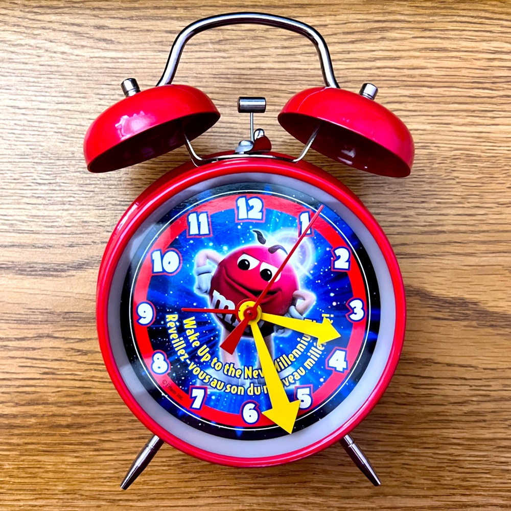 M&M’s Mr. Red Millennium Wind-Up Alarm Clock